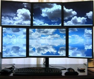 Six Monitor Multi-Screen Setup